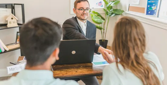 clients meeting with advisors