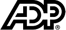 ADP logo in bold, stylized black letters on a white background.