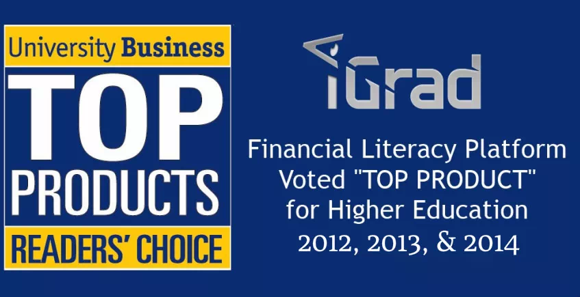 iGrad Awarded Top Product for Higher Education 2012, 2013, and 2014 by University Business